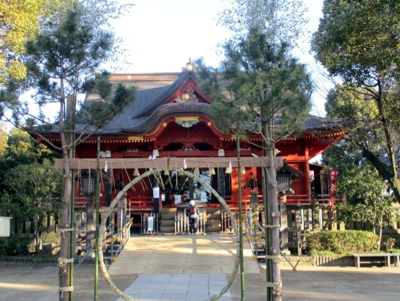 正月の飯香岡八幡宮
