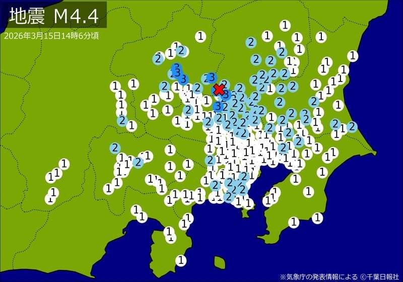 震度分布図