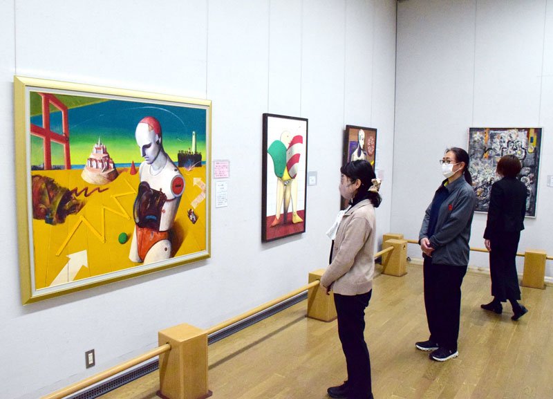 想像膨らむ「シュールな絵」　郷土ゆかり３作家中心に　茂原市立美術館