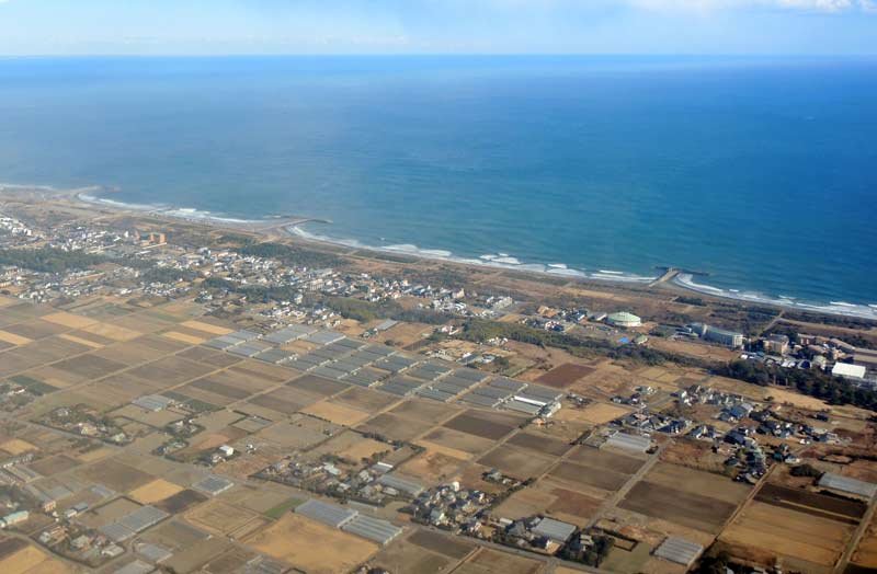九十九里浜と房総沖＝２０２５年１月
