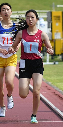 バログン（市川）２００、４００メートルで２冠　陸上女子　千葉県高校総体