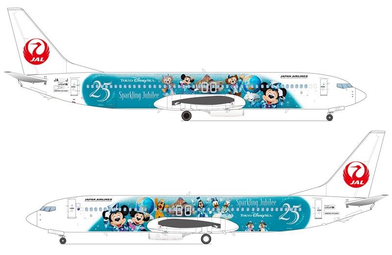 新幹線に特別塗装　東京ディズニーシー２５周年コラボ　ＯＬＣ×ＪＲ２社ディズニーキャラで彩り
