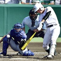 “元”主将が意地の一打　河村　第９７回全国高校野球選手権大会