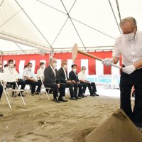 新荷さばき所着工　衛生面改善、作業効率化　勝浦漁港