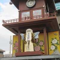 駅前のからくり時計
