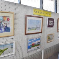 思い継ぐ“写生画”展示　長沢節さんの教え子ら企画　いすみ市役所