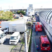 【速報】ＪＲ京葉線沿線で火災　市川、一時運転見合わせ　「軽油タンクが燃えている」と１１９番通報