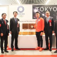 幕張メッセに五輪パラ展示コーナー　「金」９選手の手形公開
