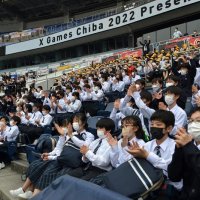プロの技に７００人大興奮　児童ら練習見学、本番へエール　【Ｘゲーム千葉大会】