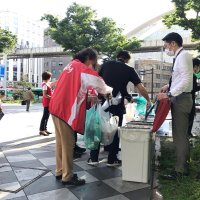 ひろえば街が好きに　中央区、１２８人が清掃