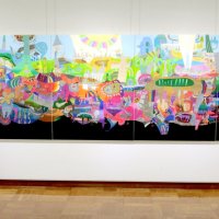 色鉛筆で独自世界築く　千葉市の画家・土門大士展