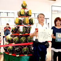 形、熟度、食味に匠の技　千葉県知事賞は篠原さん親子　富里スイカ３年ぶり共進会