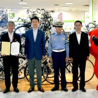 自転車保険は義務　知事ら加入促進へ協力要請　船橋