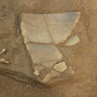土器の出土状況（同市教委提供）
