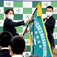 センバツへエール　校内で壮行会　【聖地に挑む　舞い上がれ専大松戸】