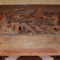 東漸寺本堂の欄間（同町教委提供）