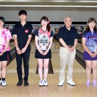 一般男子　浅井さん　一般女子　廣瀬さんＶ　県民の日　富津・ボウリング大会