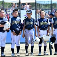 豊上ジュニアーズあと一本出ず　県少年野球大会