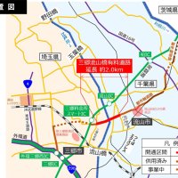 三郷流山橋有料道路の位置図（千葉県ホームページから）