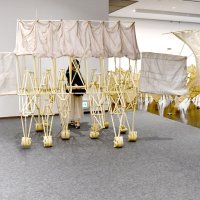 来館者が触れられる小型の展示用作品