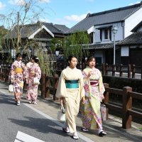 着物で佐原の町並み散策　訪日客誘致へ「お試しツアー」　香取