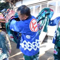 無病息災願い　「仁組獅子舞」　無形文化財　住民出迎え　匝瑳