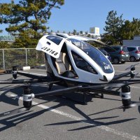 ＡｉｒＸ社所有の「空飛ぶクルマ」も公開された
