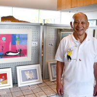 佐原の日常　温かいタッチで　香取出身　画家・松井さん　水の郷さわらで油彩画展