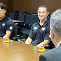 浦安Ｄ－Ｒｏｃｋｓ　石田、松本「メダル獲得」　７人制ラグビー日本代表選手　パリ五輪へ活躍誓う