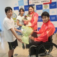 パリ・パラ車いすラグビー、女子競泳　羽賀、辻内選手「メダルを」　ゆかりの市川で活躍誓う