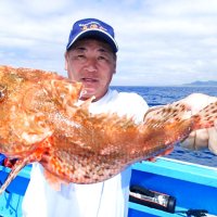 館山沖で釣り上げたオニカサゴ（写真は「真澄丸」提供）