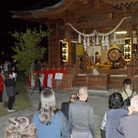 出雲へ天神様お見送り　いすみ・神立祭　住民魅了、雅楽披露も