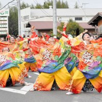 大迫力の演舞で大賞に輝いた「チーム☆利ゑ蔵」＝香取市