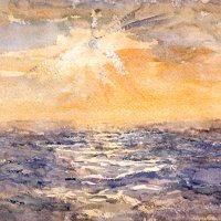 帰路の心境と重なる　作品「洋上の夕陽」　【開館５０周年記念特別展　浅井忠、あちこちに行く　千葉県立美術館学芸員寄稿】（３）