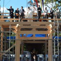 広常ゆかりの社、後世へ　三嶋神社で上棟式　来年２月完成、３月竣工祭　いすみ