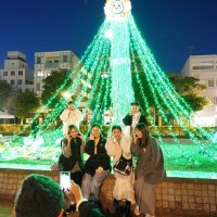 冬恒例、街の玄関口に輝き　銚子駅前イルミ　来年２月６日まで