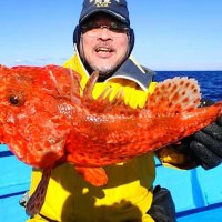 館山沖で釣り上げたオニカサゴ（写真は「真澄丸」提供）