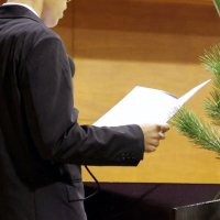 今後の決意を語るセンター生