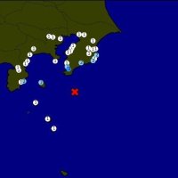 【速報】最大震度３の地震　震源は千葉県南東沖　Ｍ４．５　館山市で震度３