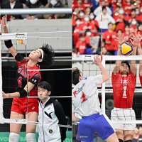 習志野、男女で明暗　春高バレー