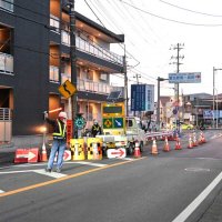 【速報】習志野の下水管で漏水　国道１４号、一部で片側通行規制