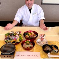 「館山炙り海鮮丼」リニューアル　地魚、野菜華やかでぜいたくな３段重