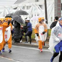思い思いの姿で参加し、沿道を楽しませるランナーも