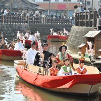 【動画あり】ひな人形姿で小野川巡り　小江戸の町並み華やかに　香取