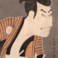 東洲斎写楽「三代目大谷鬼次の江戸兵衛」寛政６年（１７９４）　千葉市美術館蔵
