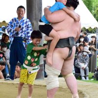 力士と交流、稽古も披露　錣山部屋ふれあい相撲　茂原