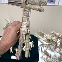 懐かしの七夕マコモ馬　大小かわいい“仲間”展示　市原歴史博物館