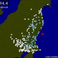 【速報】関東などで最大震度３の地震　福島、東京、千葉、埼玉で揺れ　Ｍ４．４　震源は茨城県沖