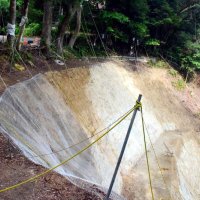 大雨２年、睦沢の天然記念物　「妙楽寺の森」復旧続く　１１月完了へ災害防止願い