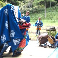 笛、太鼓合わせ軽快に　馬登の獅子神楽　江戸から今へ、３神社奉納　文化の秋、伝統舞う　君津